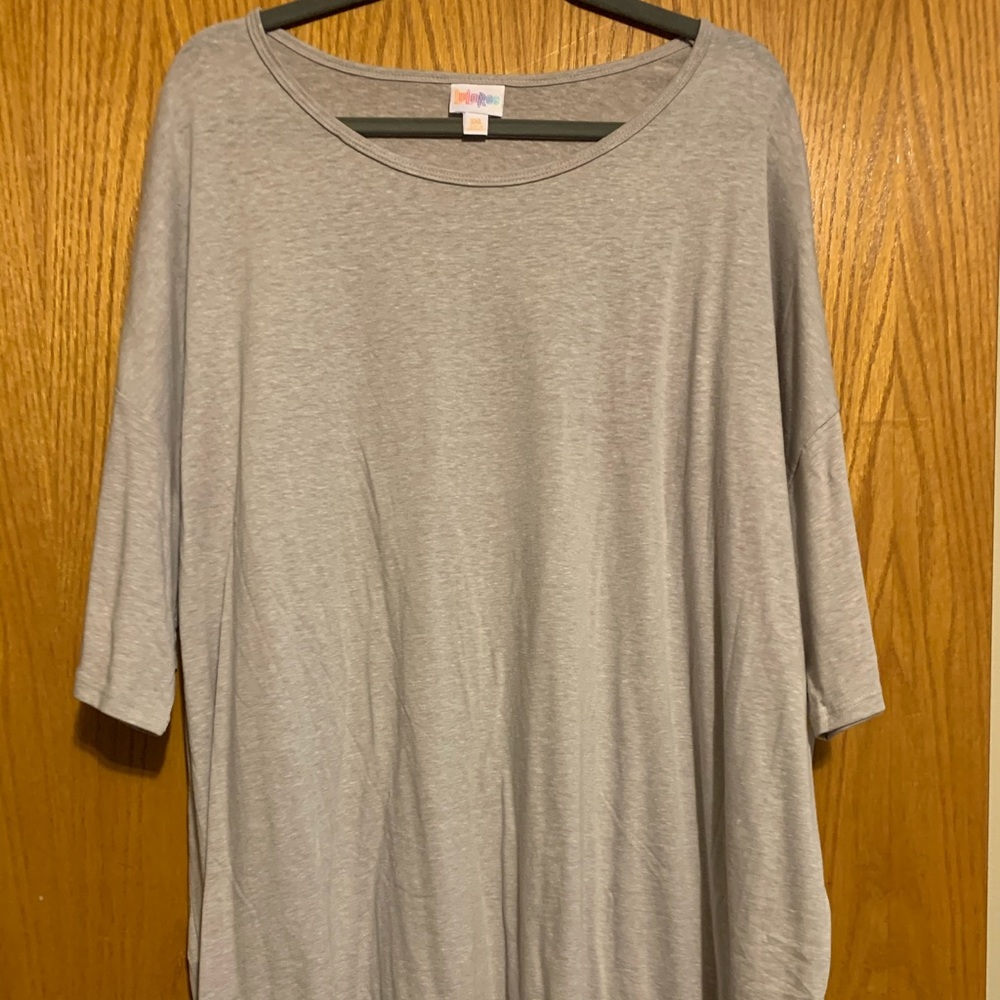 3XL Heathered gray tunic top - NWT
